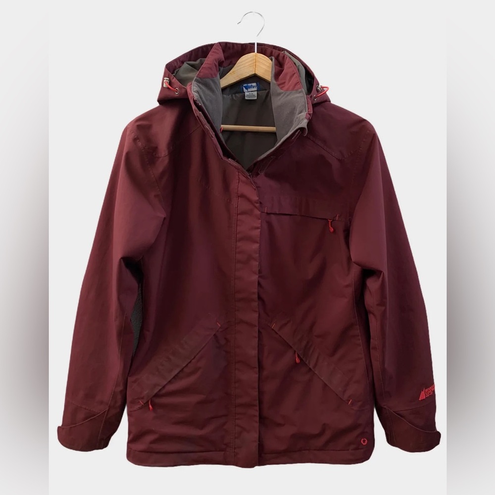 BURGUNDY MEC ECOSTORM SHELL JACKET